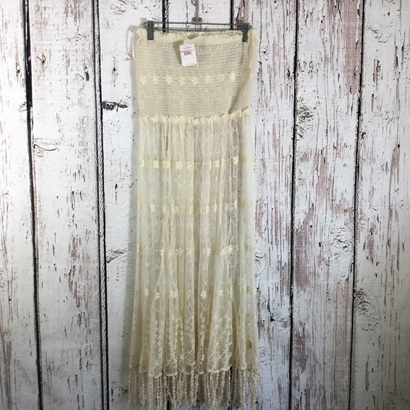 Free People Intimately Creme Comb Lace Maxi Dress - Picture 13 of 15